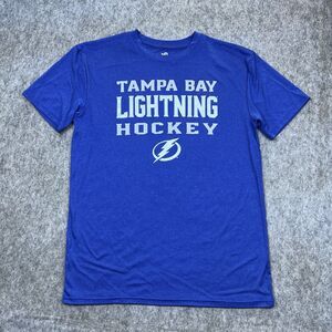 Team Athletics Tampa Bay Lightning Hockey Boy's Performance T-Shirt Blue Size XL